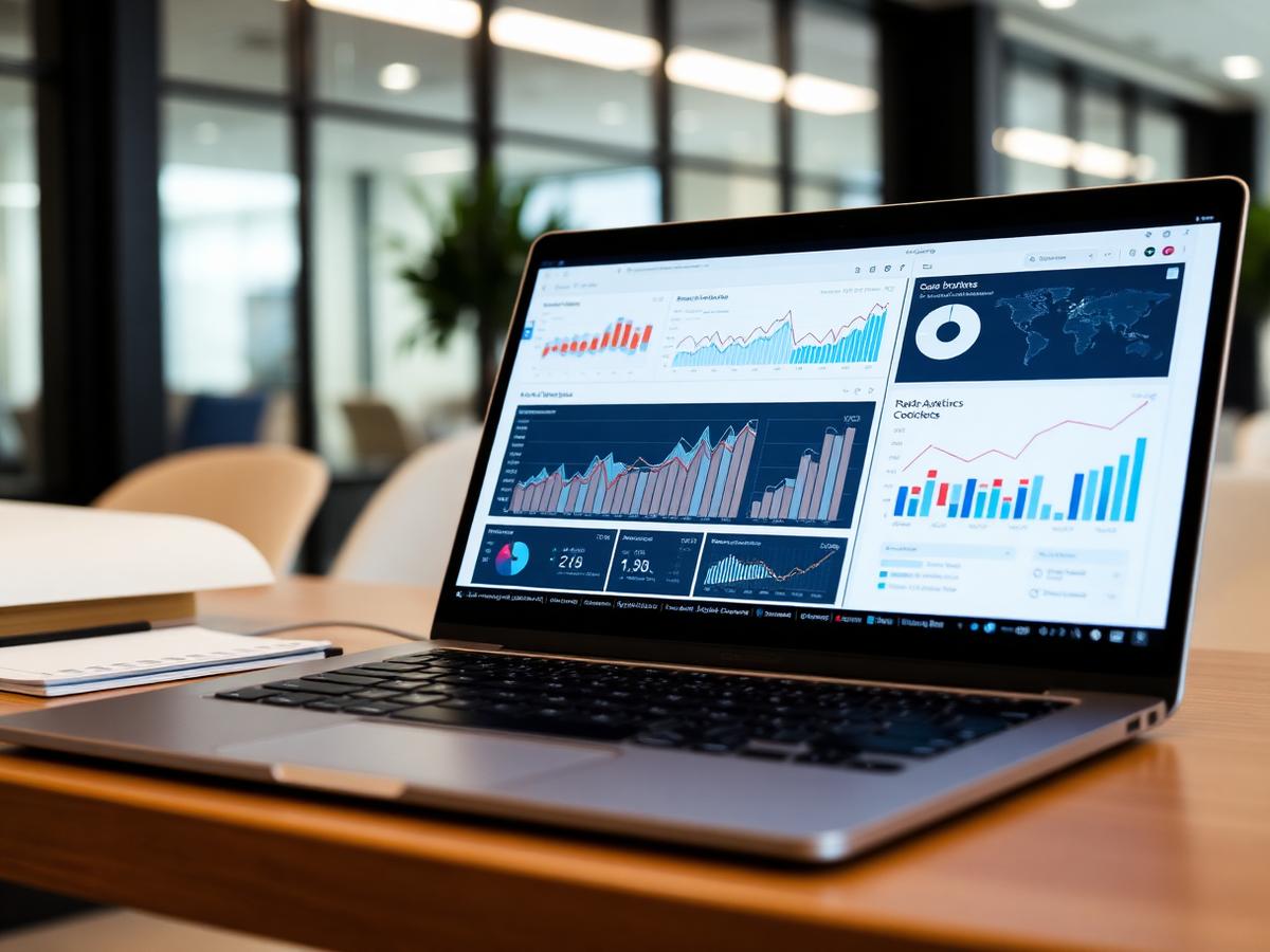 Analytics dashboard showing advertising and follower growth